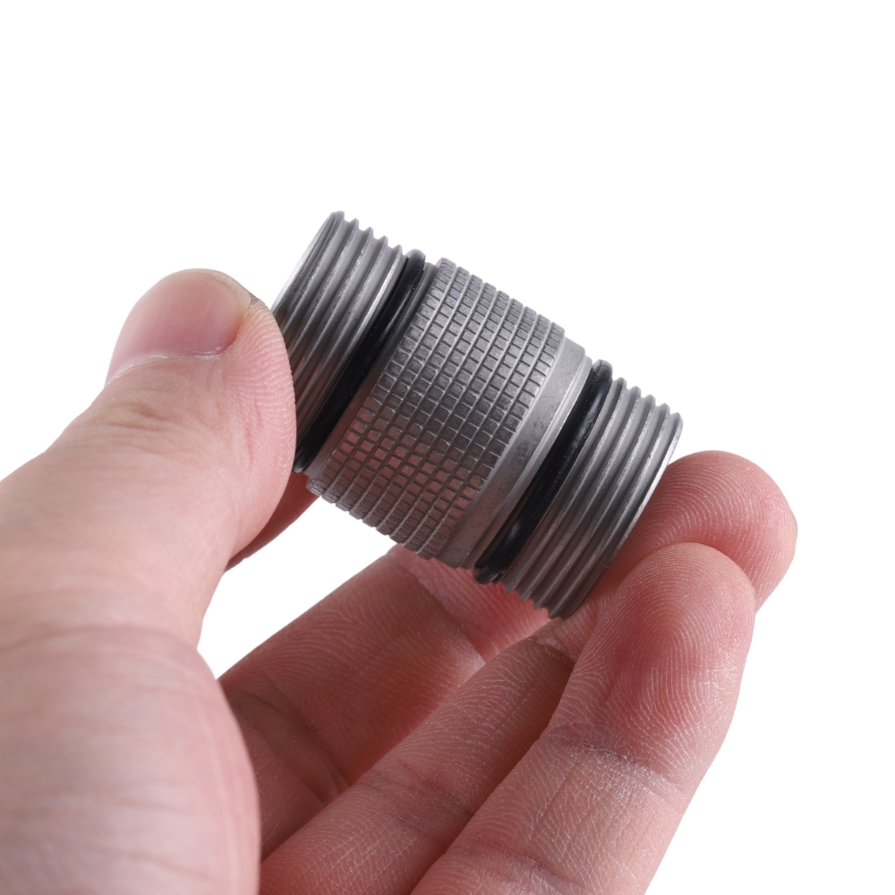 Stone-washed stainless steel 18350 tube, rectangular thread