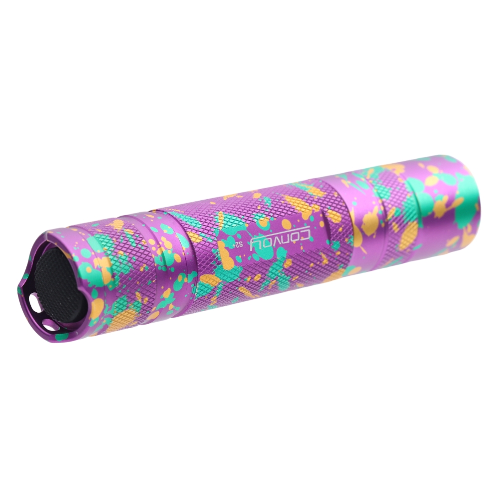 Convoy S2+ camouflage purple 18650 flashlight