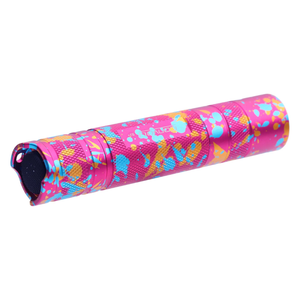Convoy S2+ camouflage pink 18650 flashlight