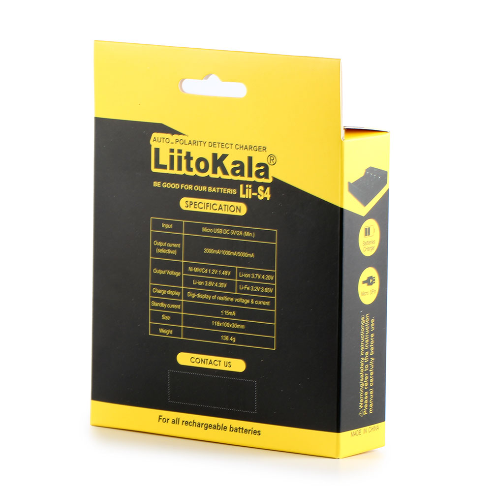 Liitokala Lii-S4 charger