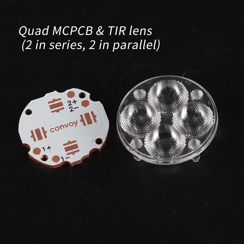 Triple Quad copper DTP MCPCB and TIR lens