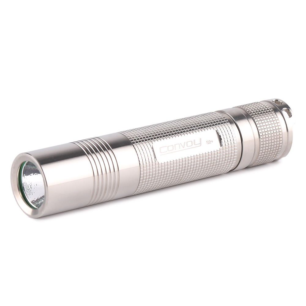 Convoy S2+ glossy titanium alloy 18650 flashlight