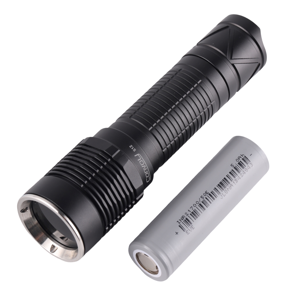 Convoy S12 UV 365nm with filter 21700 flashlight, battery inside