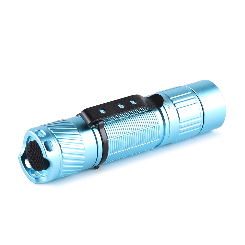cyan Convoy T5 flashlight,AA 14500