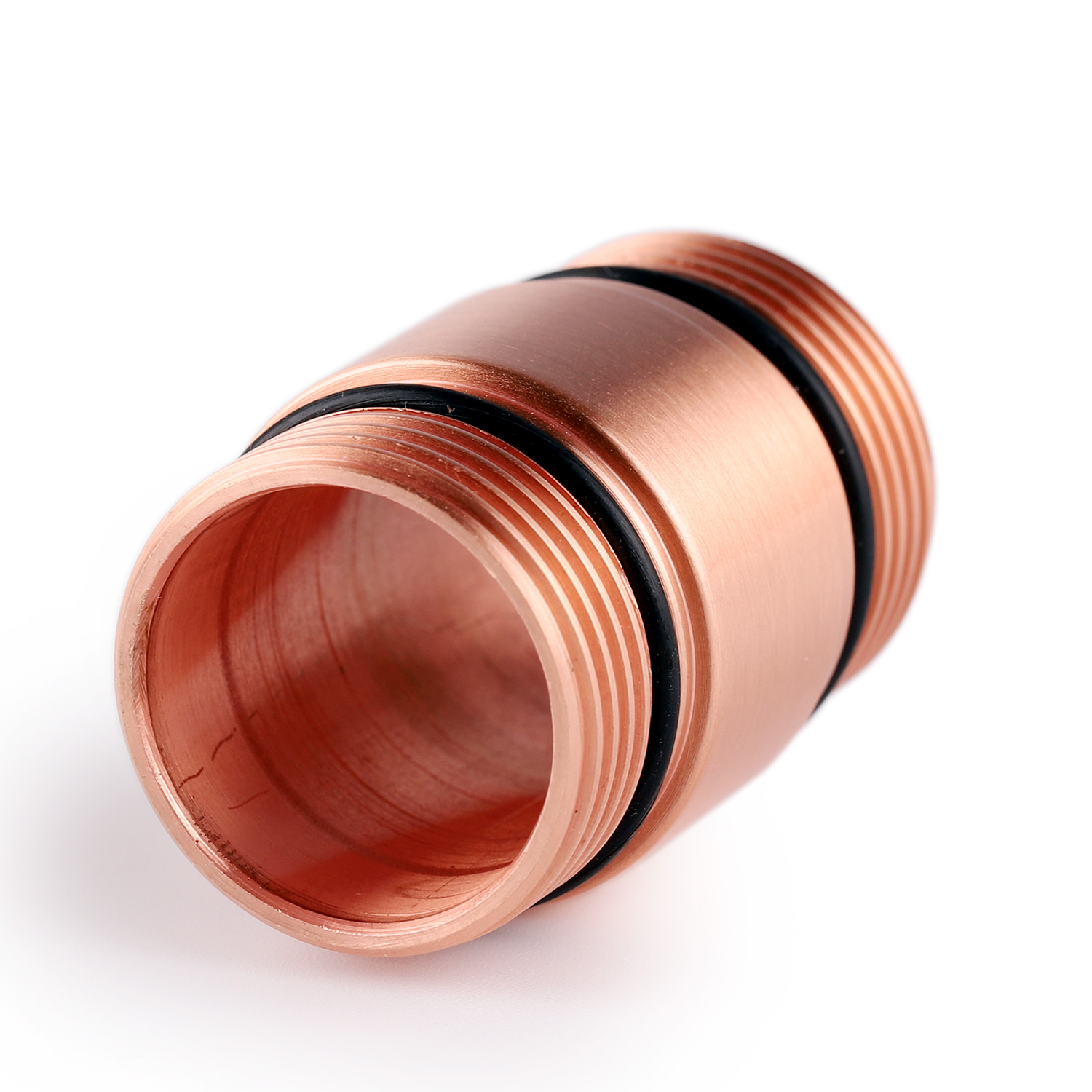 copper 18350 short tube for S2+ flashlight, rectangular thread