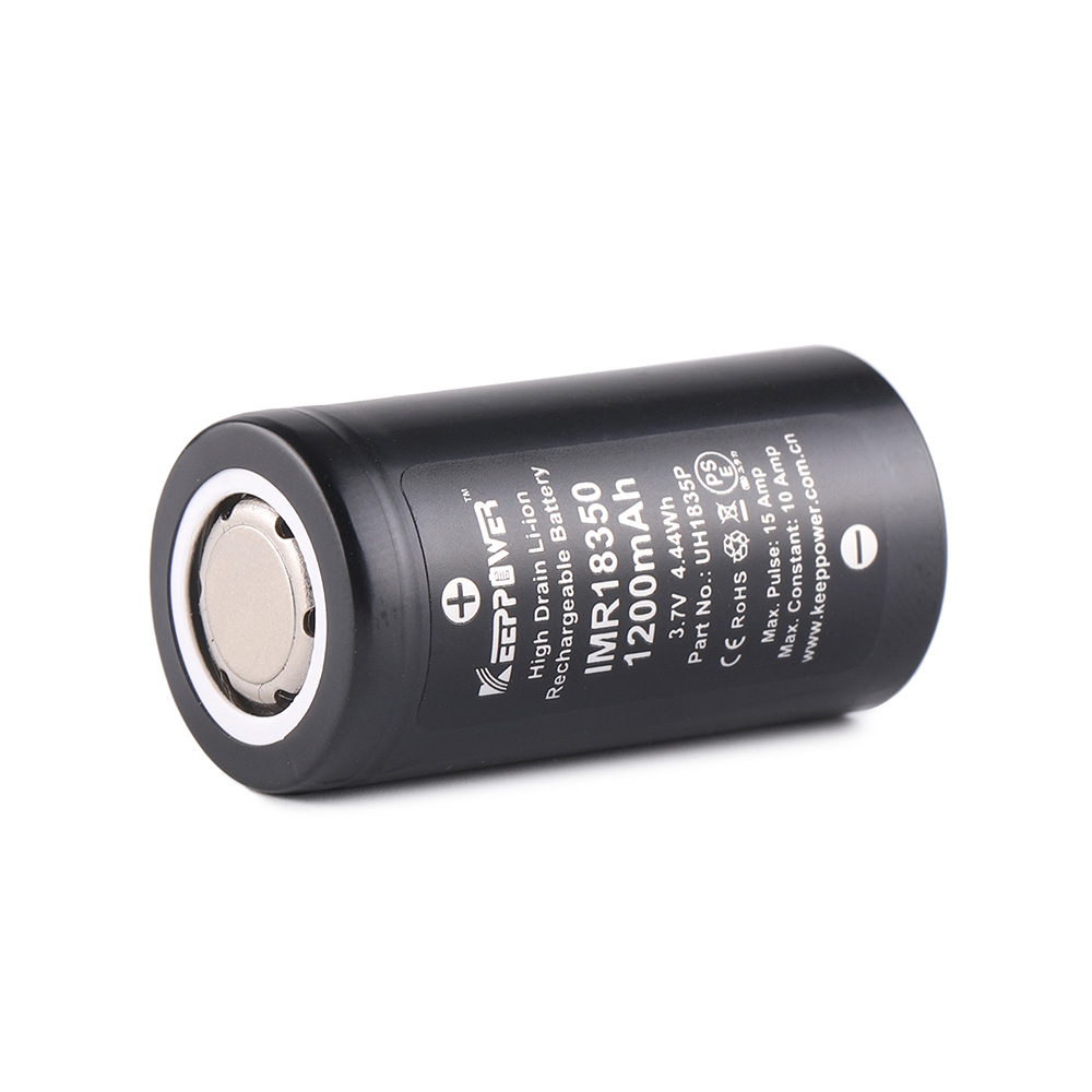 (2 pieces/pack)  keeppower 18350 lithium battery, 1200mAH