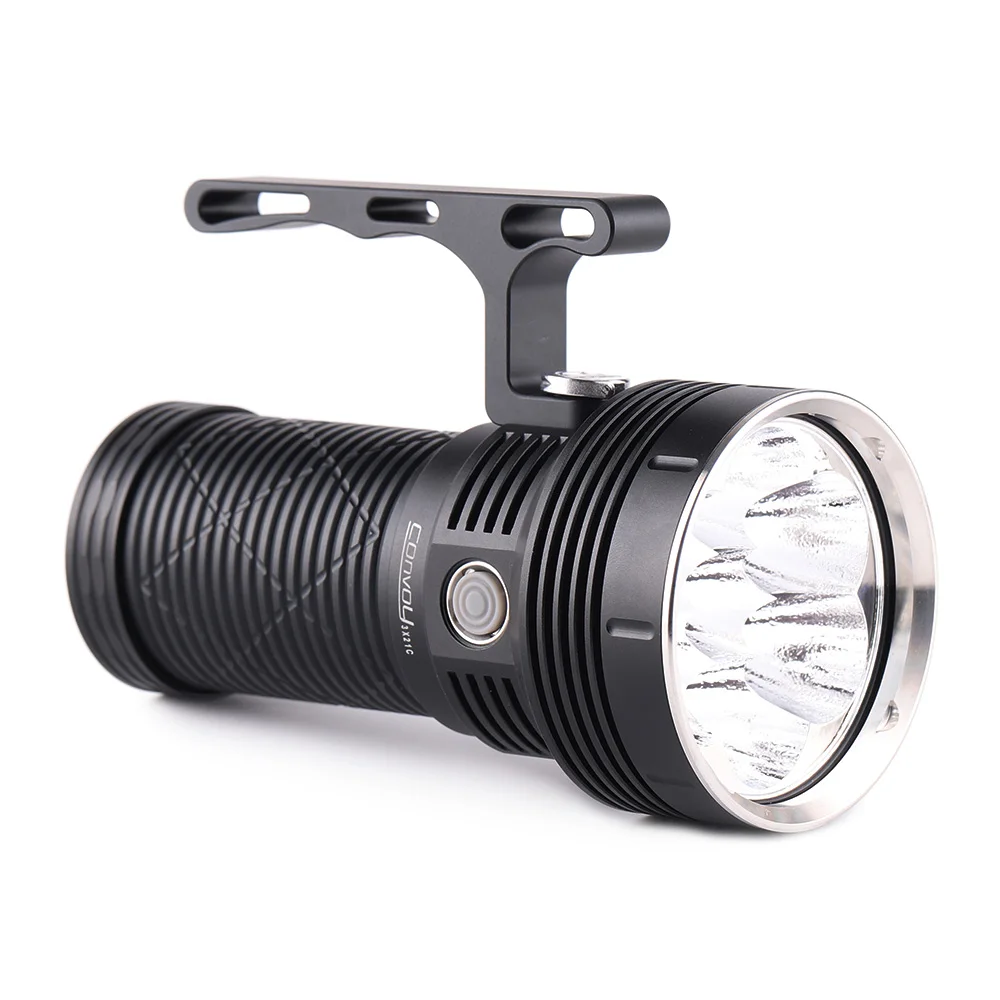 convoy rechargeable flashlight C8 + 365nm UV LED with Patented Glass Filter Coated Glass Lens And 12 Degree Tir Bead Lens Convoy S2 365nm 6W UV