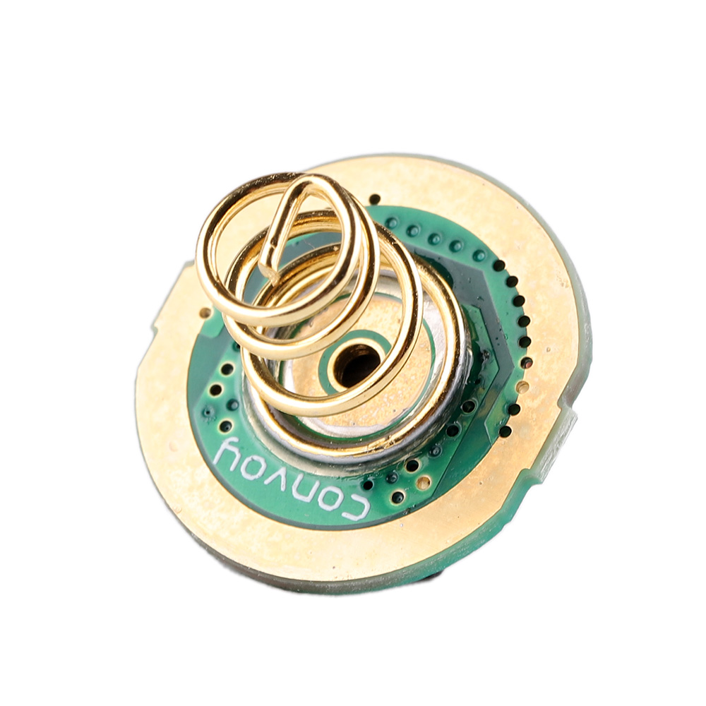 switch with 20mm PCB and copper spring soldered