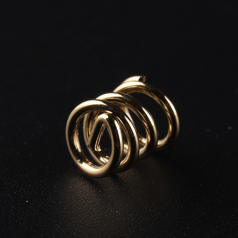 Cylindrical gold-plated phosphor bronze spring,Suitable for high current