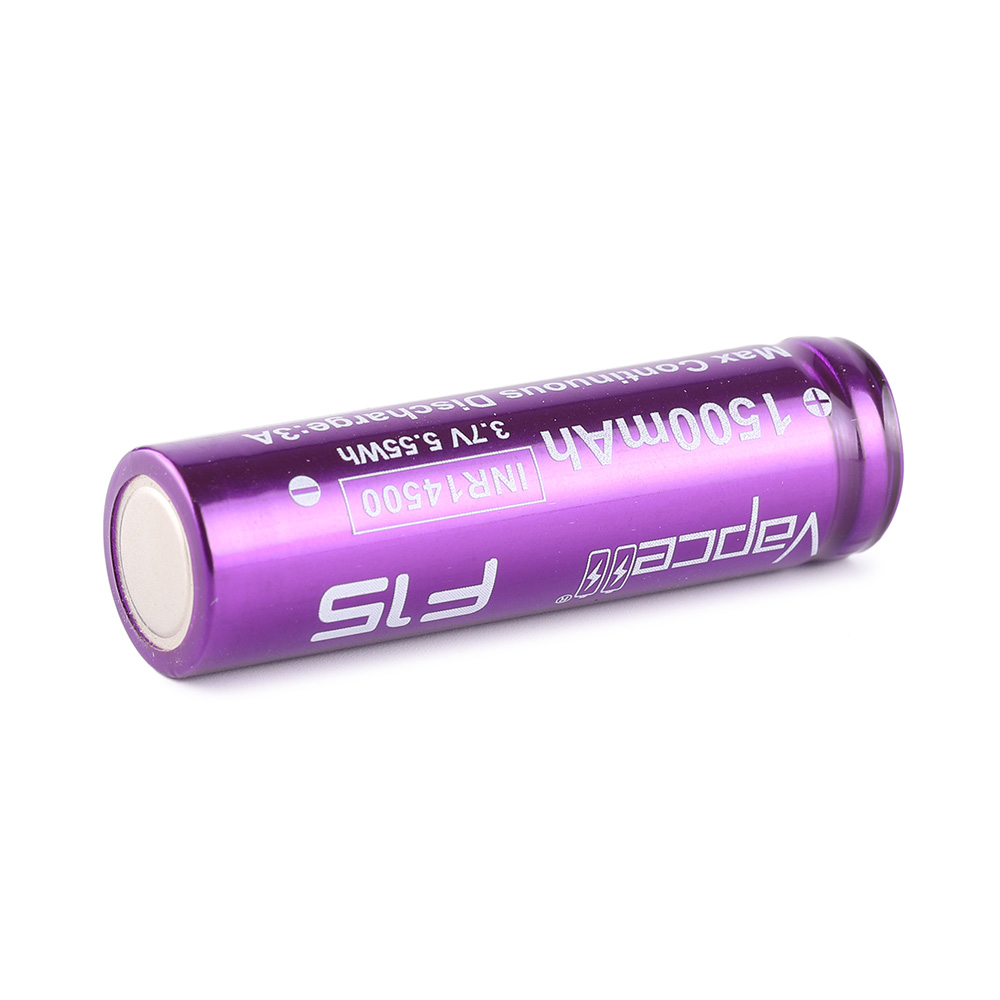 Vapcell F15 14500 lithium battery 1500mAh