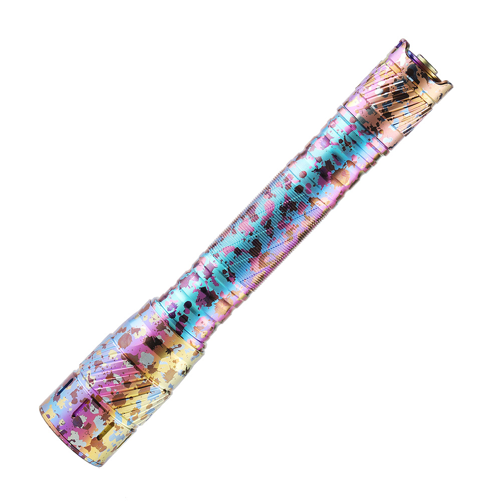 Convoy T4 colorful titanium ink dot texture 14500 AA flashlight