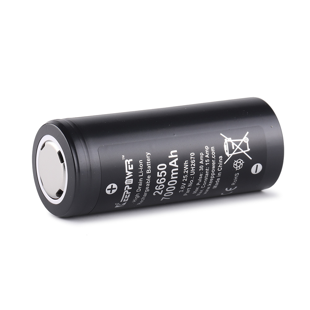 Keeppower 26650 lithium battery 7000mAh