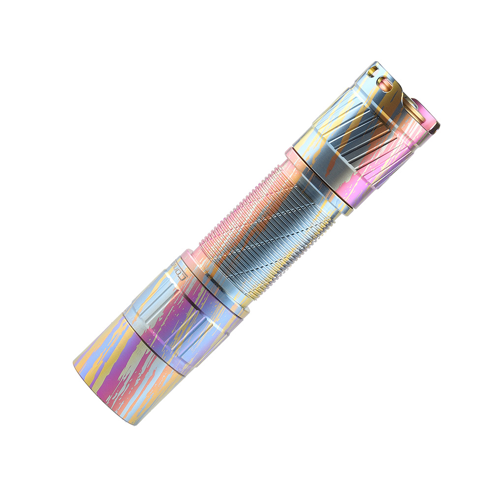 Convoy T3 Titanium alloy AA 14500 flashlight, linear texture