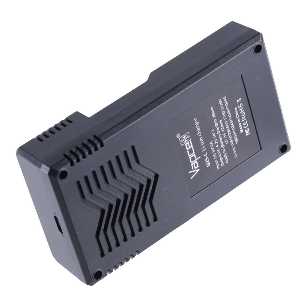 Vapcell Q2S-C Smart 2‑Slot Type‑C Li‑ion Battery Charger