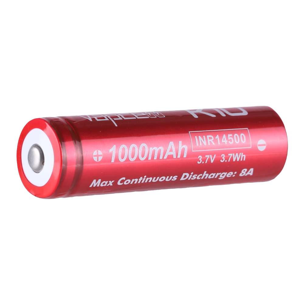 Vapcell K10 14500 battery 1000mAh , max 8A output