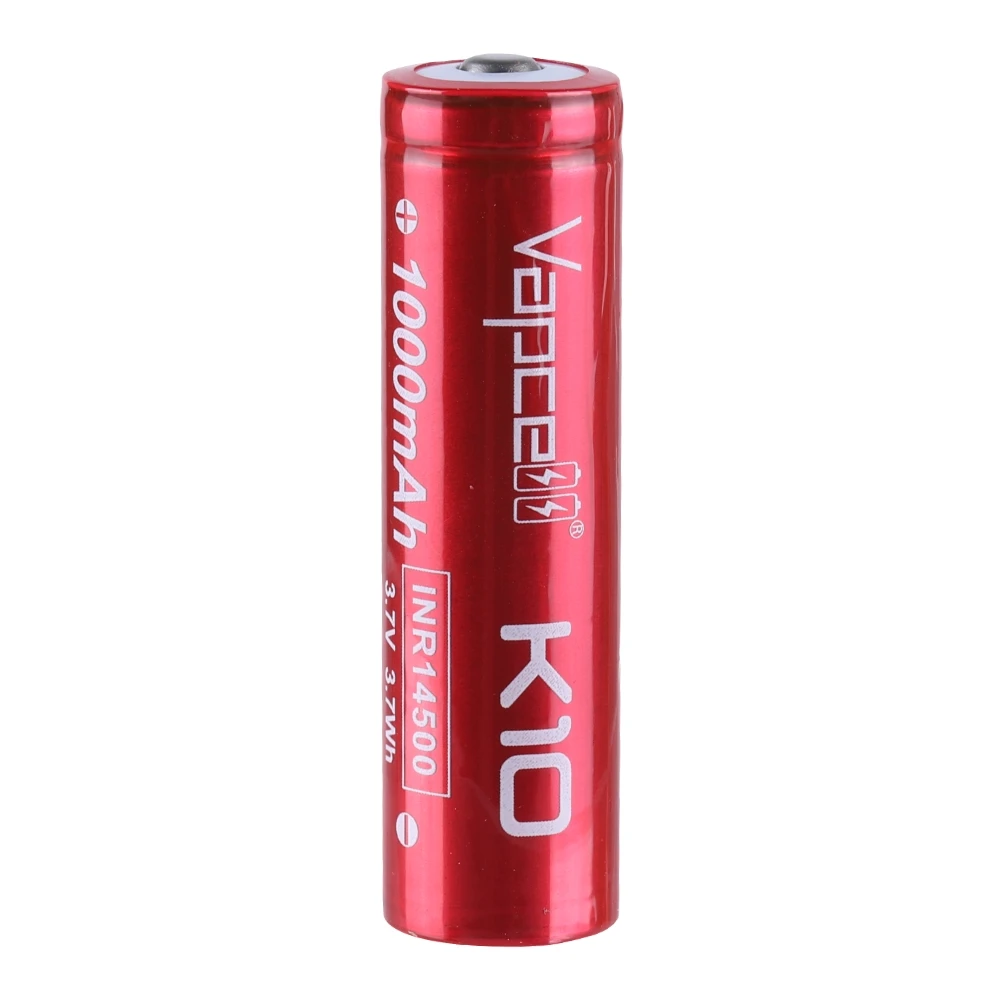 Vapcell K10 14500 battery 1000mAh , max 8A output - Convoy flashlight Vapcell K10 14500 battery 1000mAh , max 8A output - Convoy flashlight