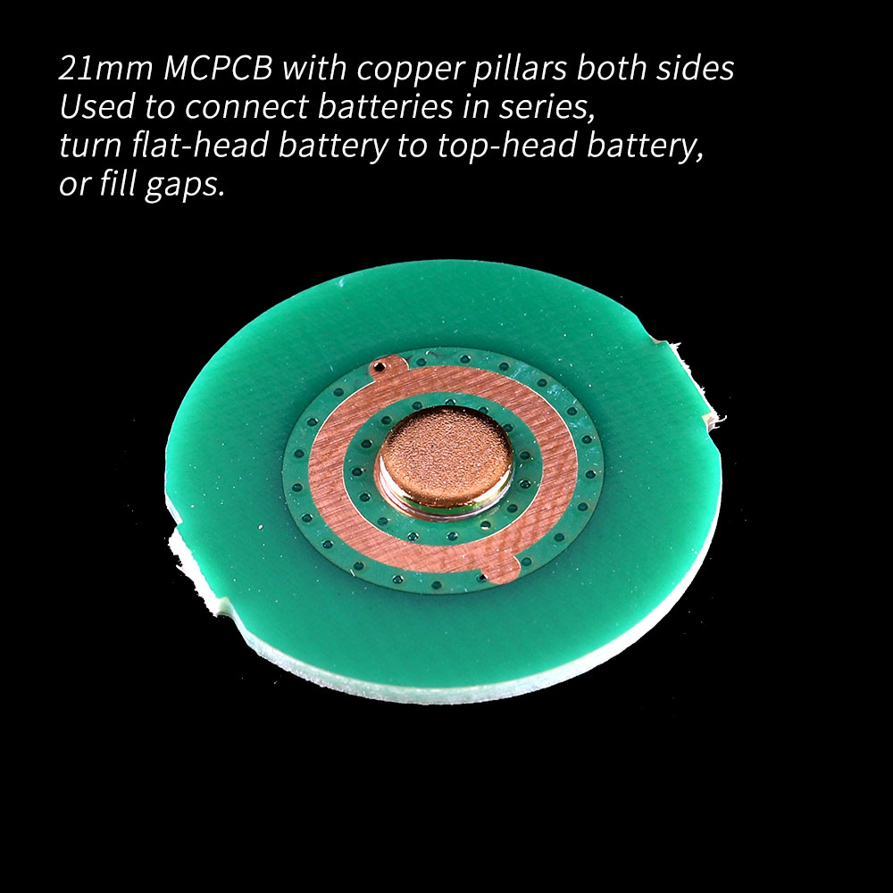 PCB board spacer for battery, for series connection,  increase the length to fill the gap