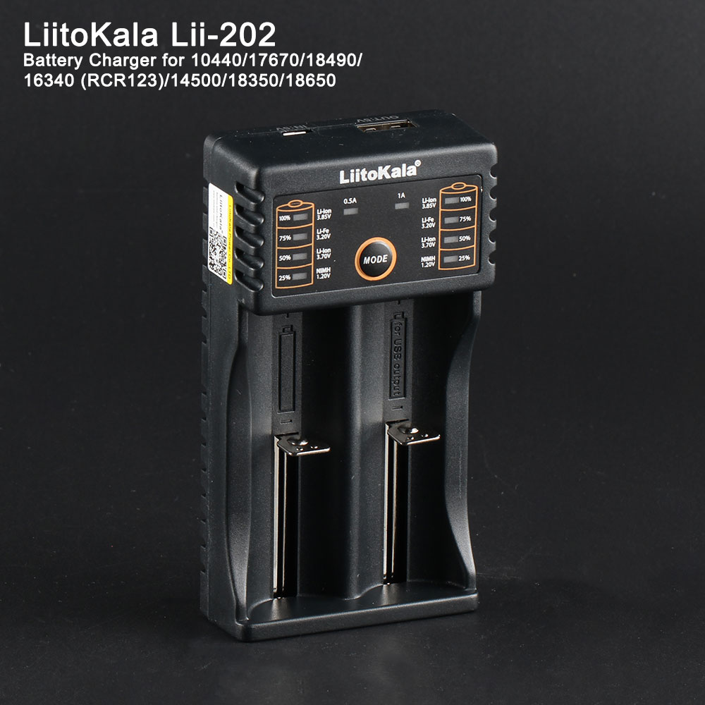 Liitokala Lii-202 charger
