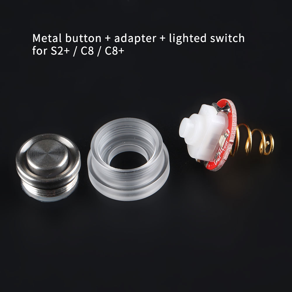16mm light switch,  metal button
