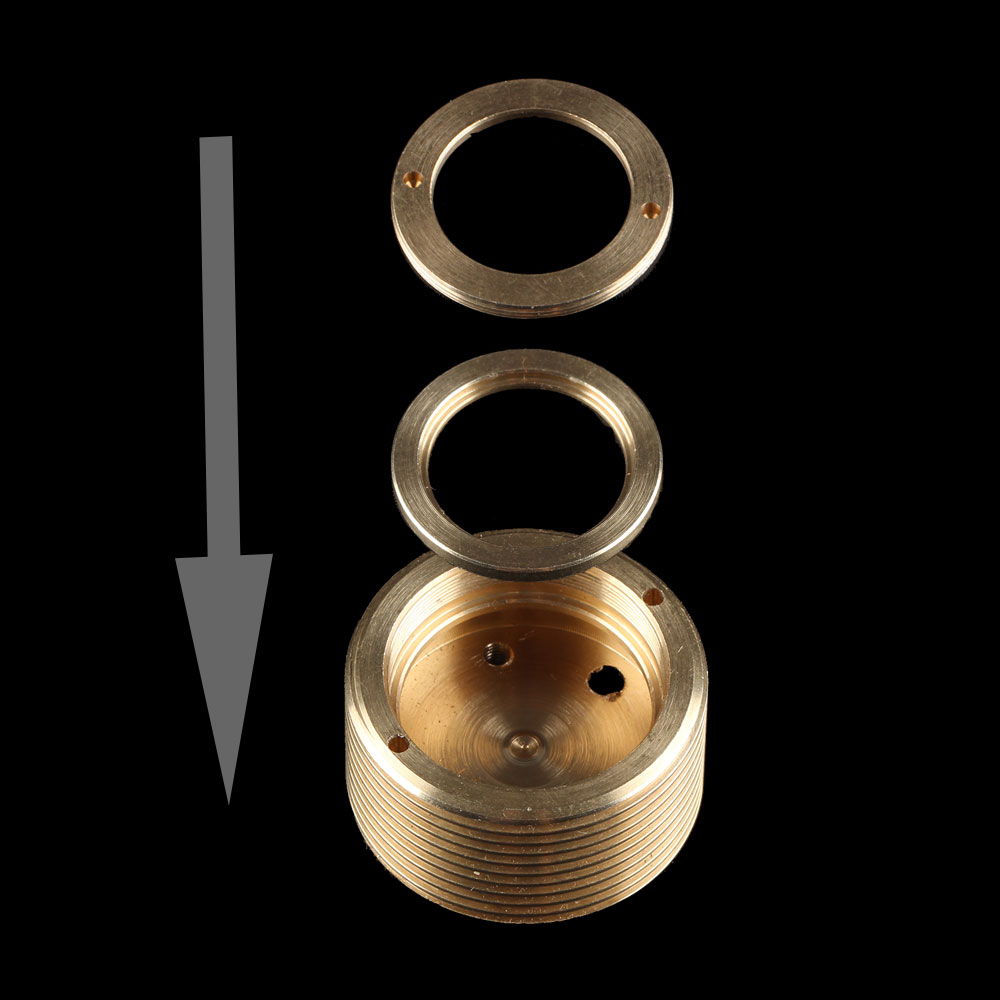 (1 pair) brass ring adapter