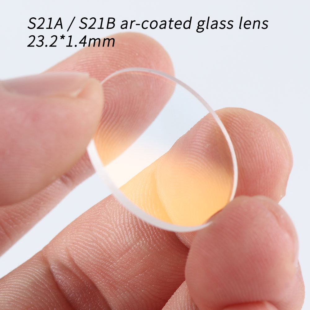 Ar-coated glass lens for S21A S21B S21E, 23.2*1.4mm