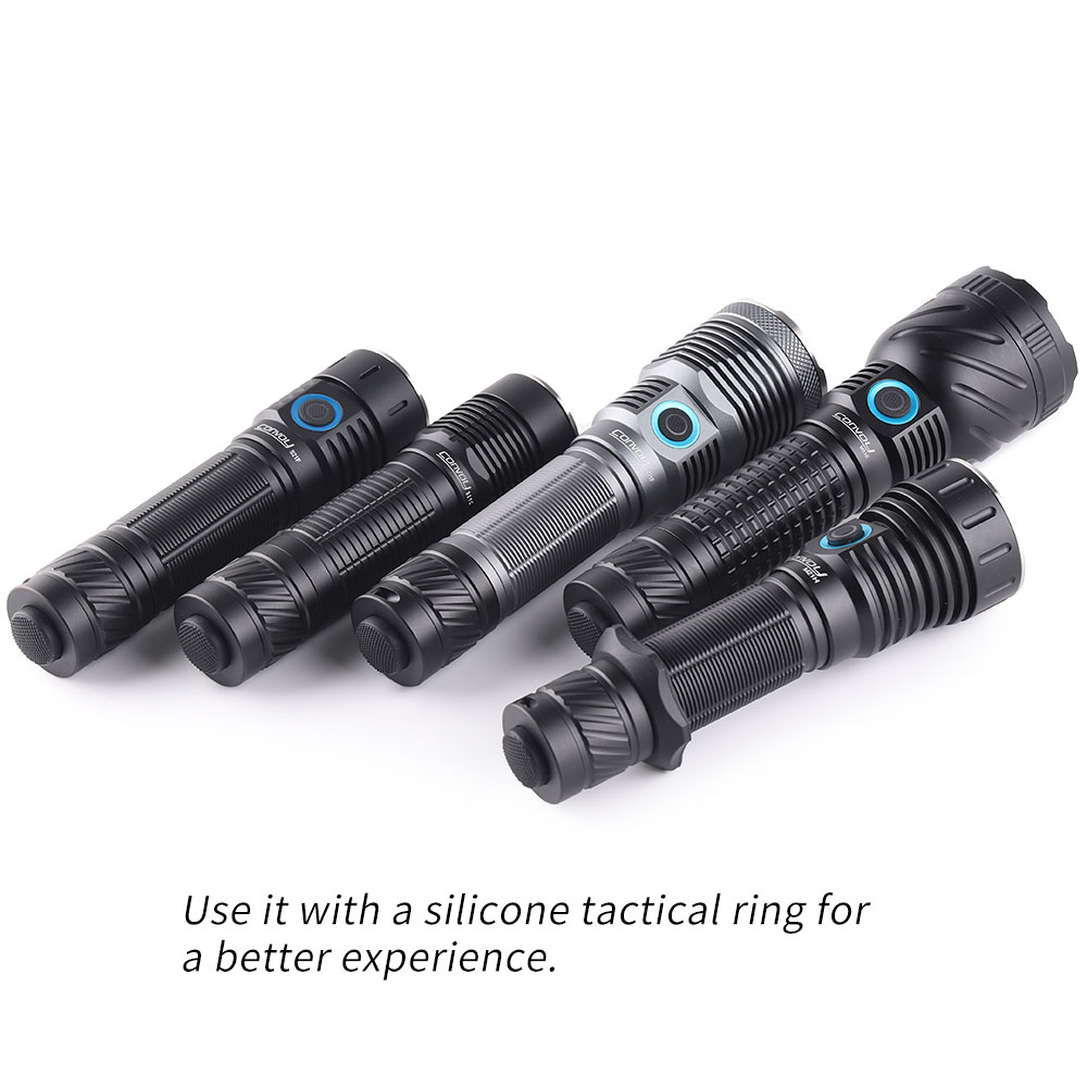 Tactical tail for Convoy S21D / S21F / M21E / M21F / M21H flashlight