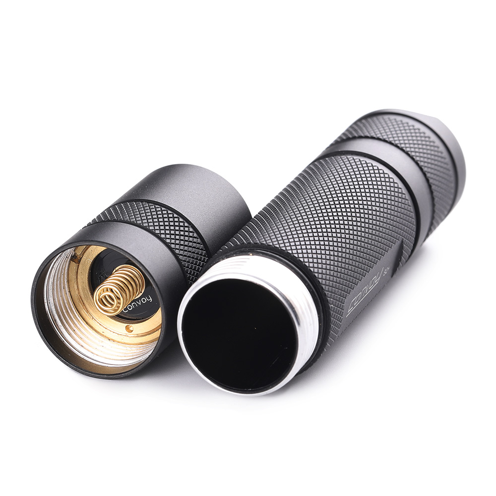 Convoy S2+ black UV 365nm 18650 flashlight with Nichia 276A