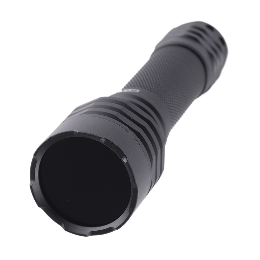 Convoy M21A UV 365nm 21700 flashlight with SBT-10X-UV,ZWB2 filter installed