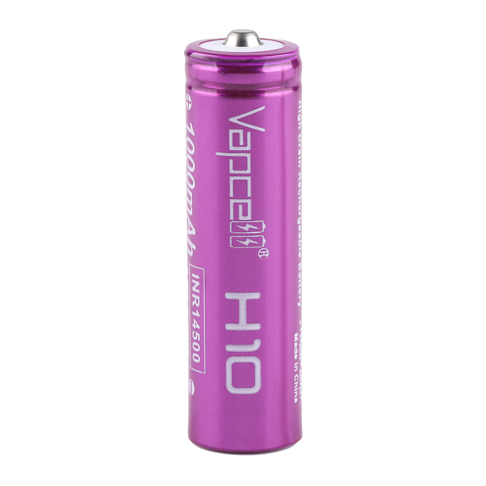 Vapcell H10 14500 battery 1000mAh , max 10A output
