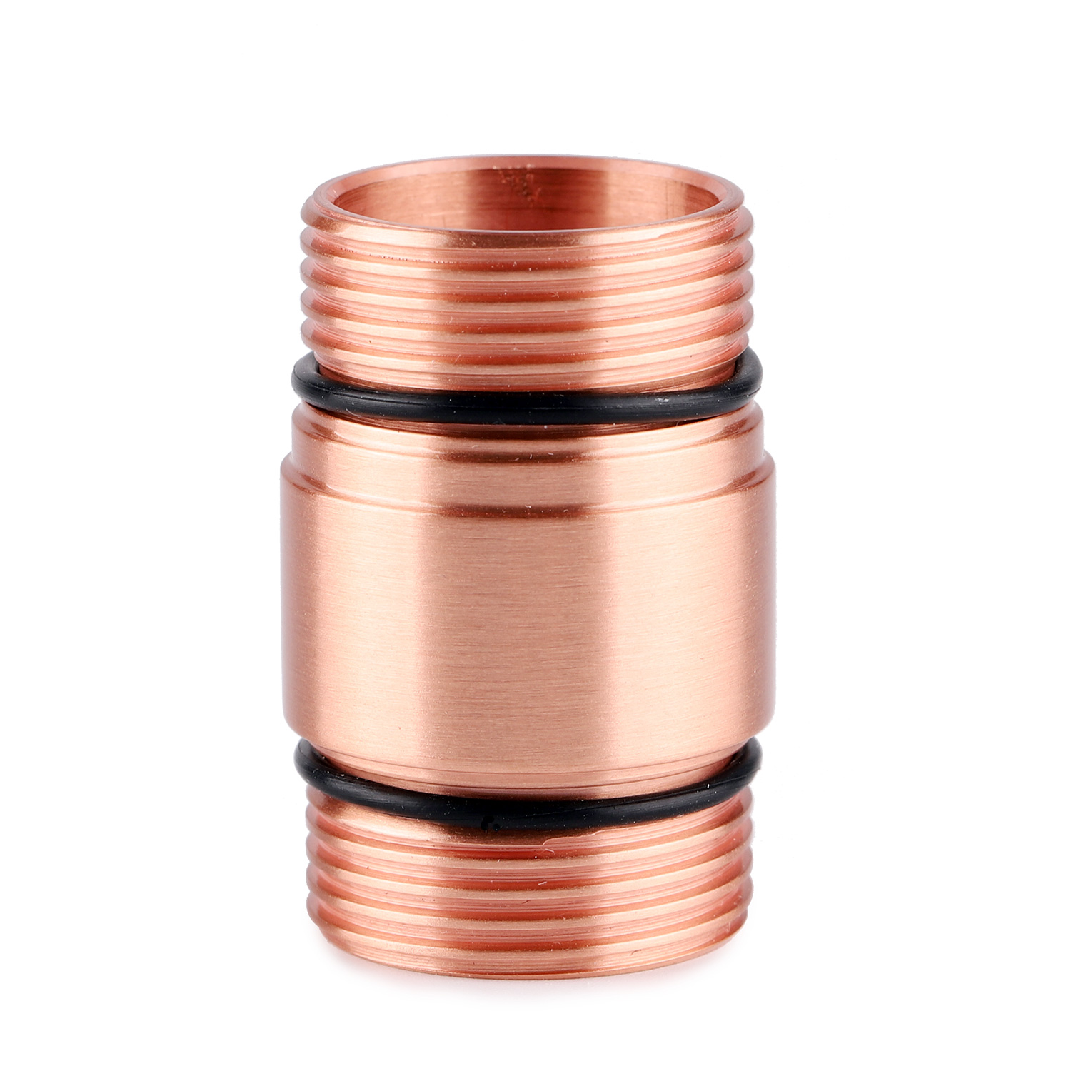 copper 18350 short tube for S2+ flashlight, rectangular thread