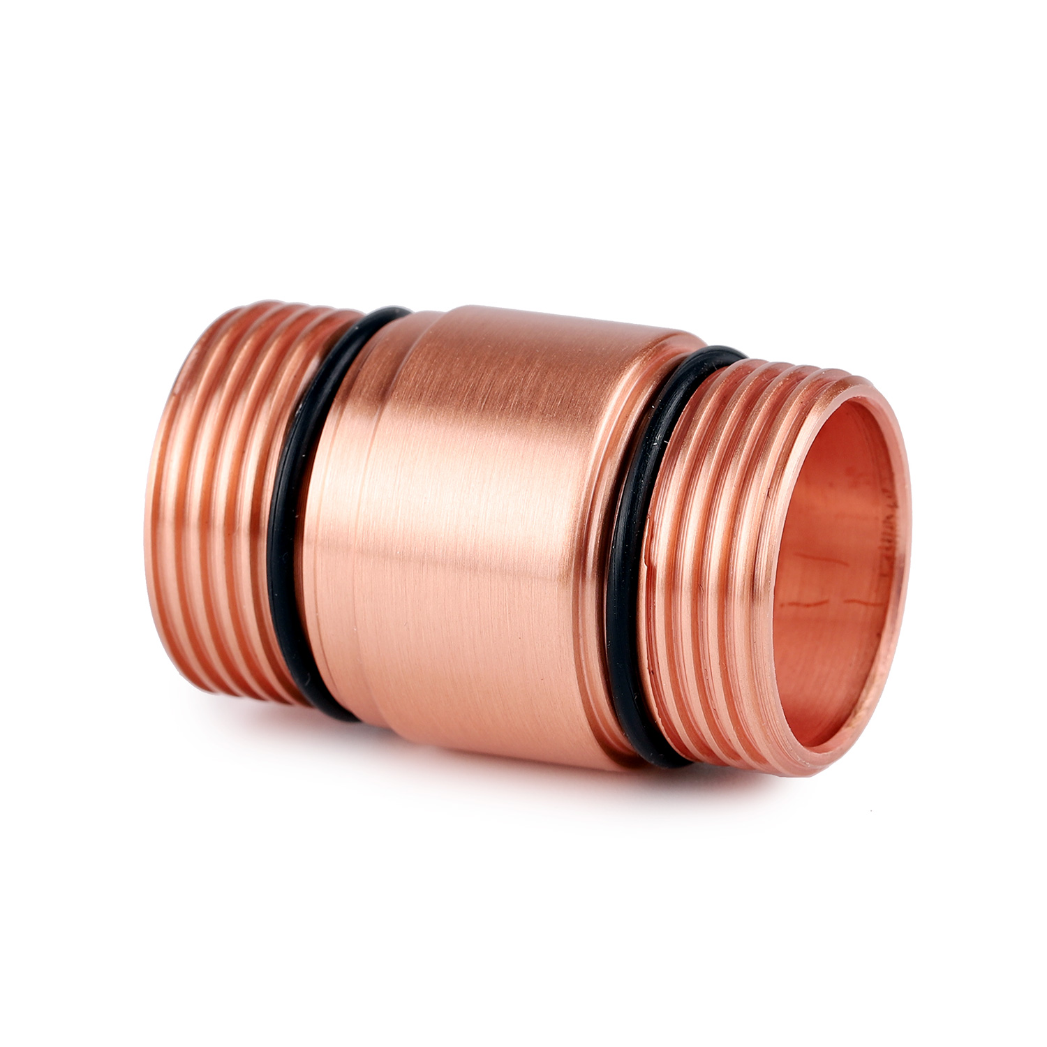 copper 18350 short tube for S2+ flashlight, rectangular thread