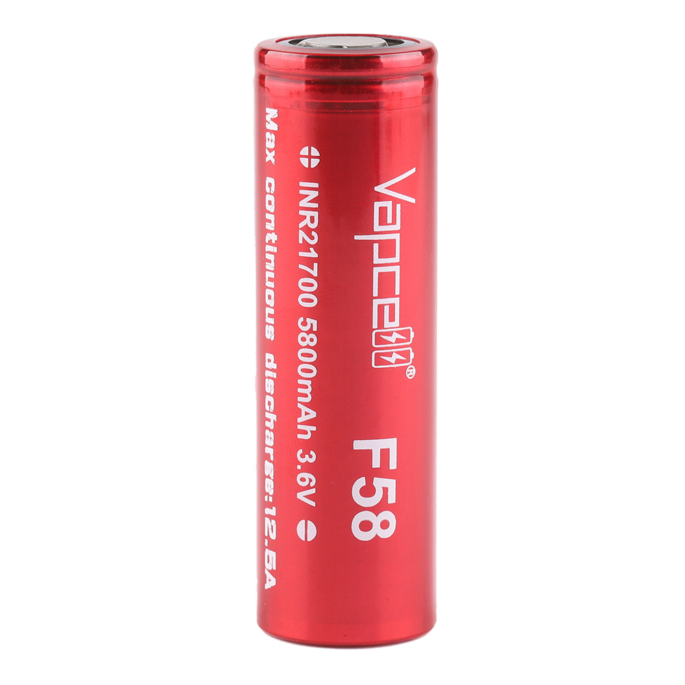 Vapcell F58 21700 lithium battery 5800mAh