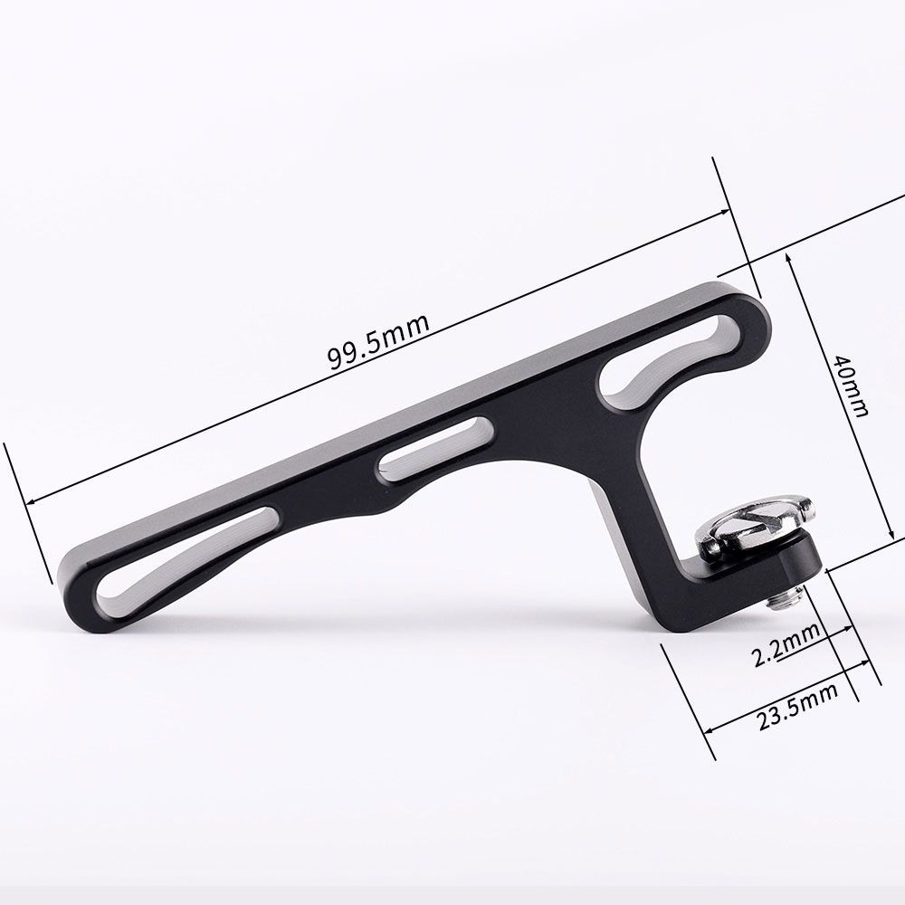 Aluminum alloy flashlight handle with 1/4 UNC screw