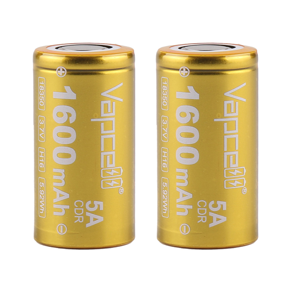 (2 pieces/pack) Vapcell H16 18350 lithium batery , 1600mAh