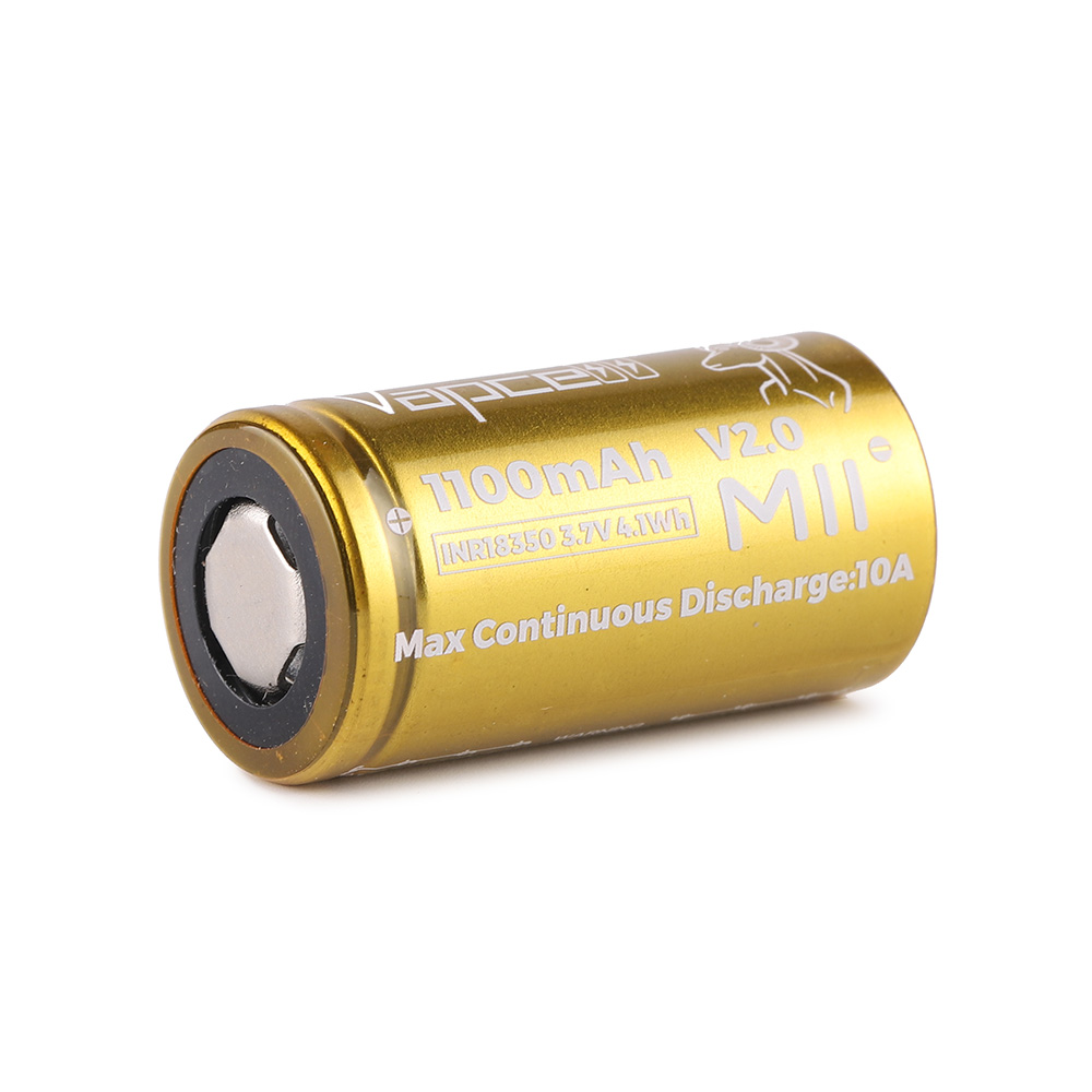 Vapcell M11 v2.0 18350 lithium batery , 1100mAh
