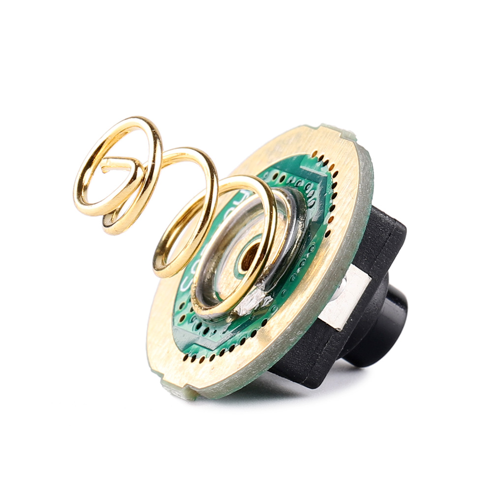 switch with 20mm PCB and copper spring soldered