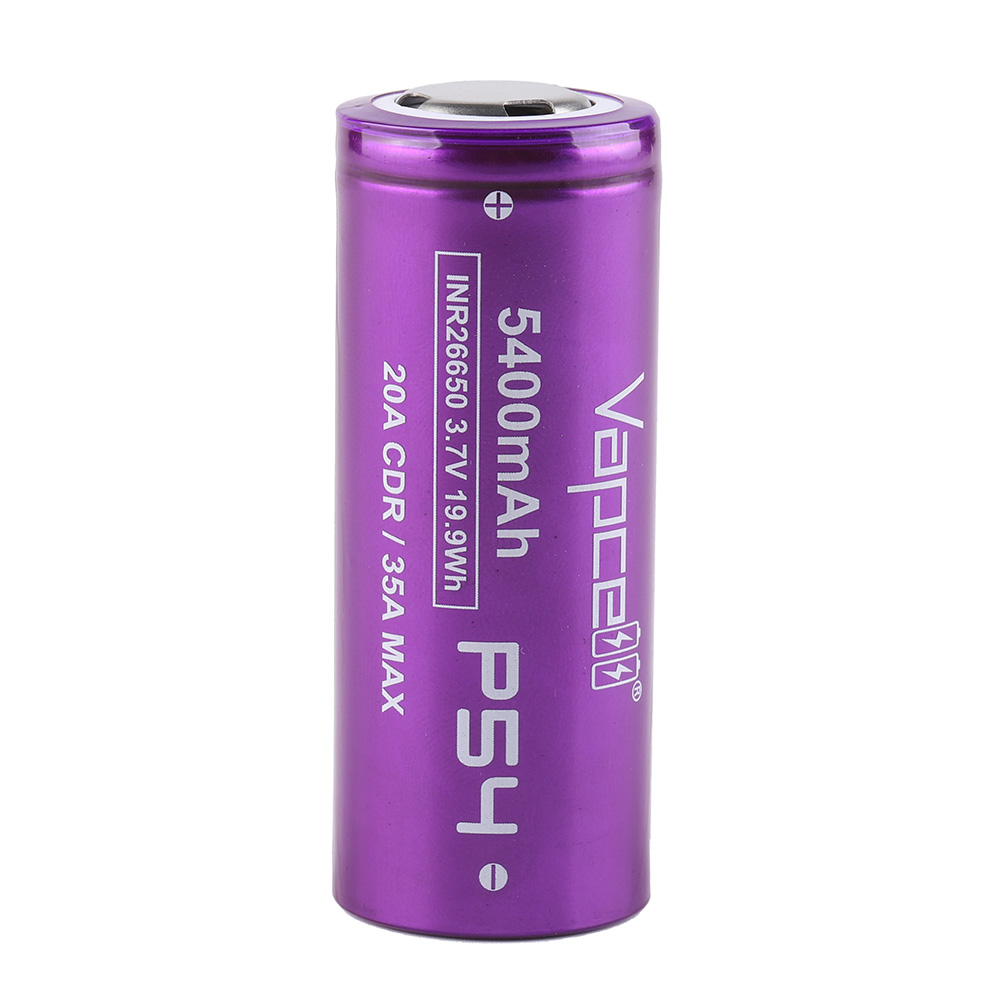 Vapcell P54 26650 lithium battery 5400mAh