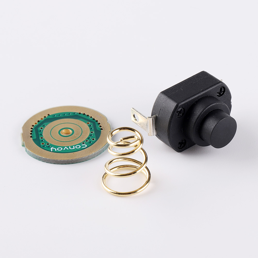 10A forward switch + 20mm PCB + gold-plated copper spring