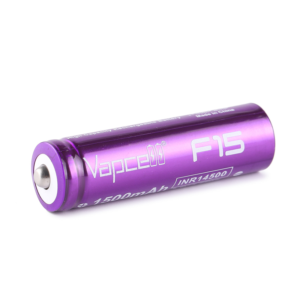 Vapcell F15 14500 lithium battery 1500mAh