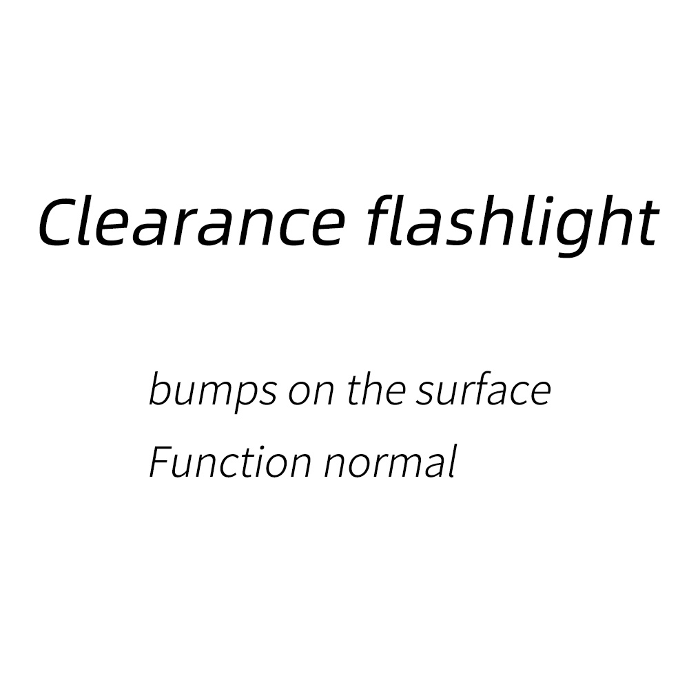 Clearance flashlight