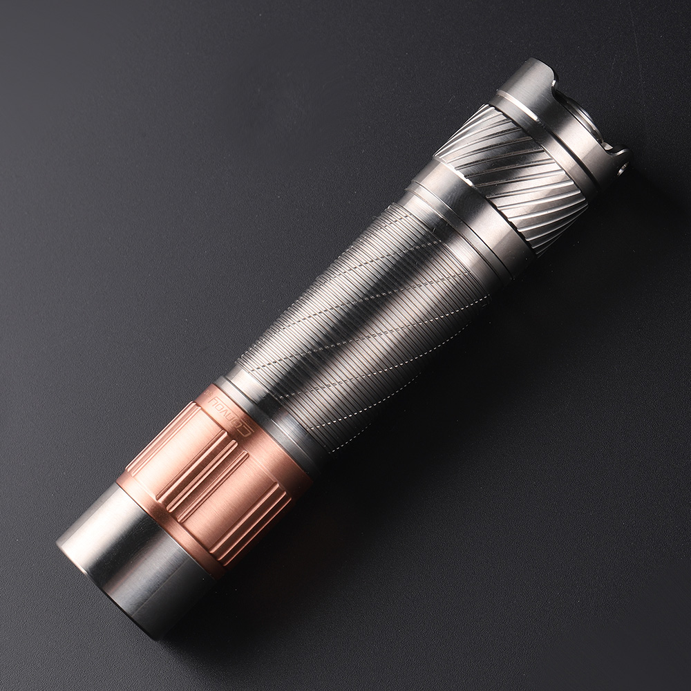 Convoy S21G copper head glossy titanium alloy 21700 flashlight