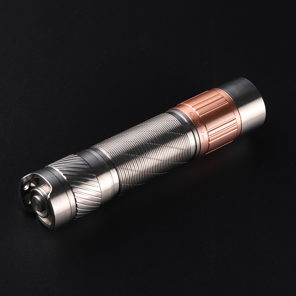 Convoy S21G copper head glossy titanium alloy 21700 flashlight