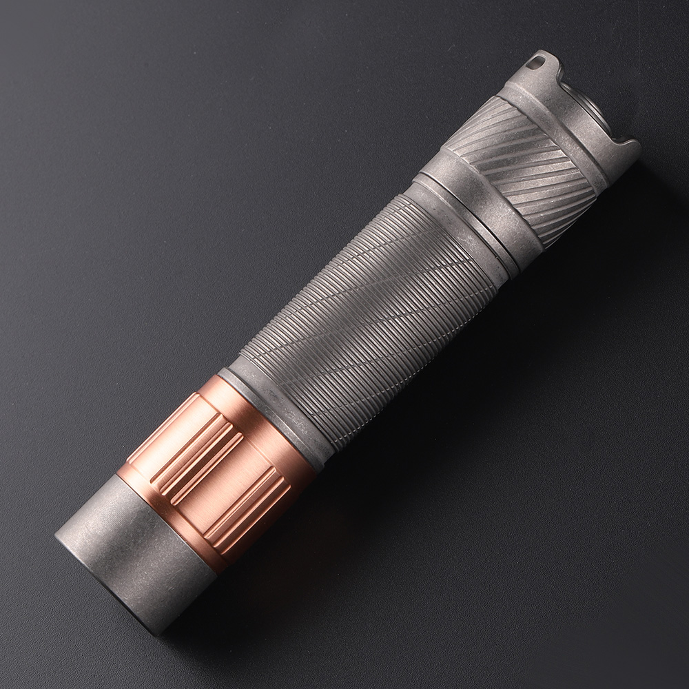 Convoy S21G copper head stonewash titanium alloy 21700 flashlight