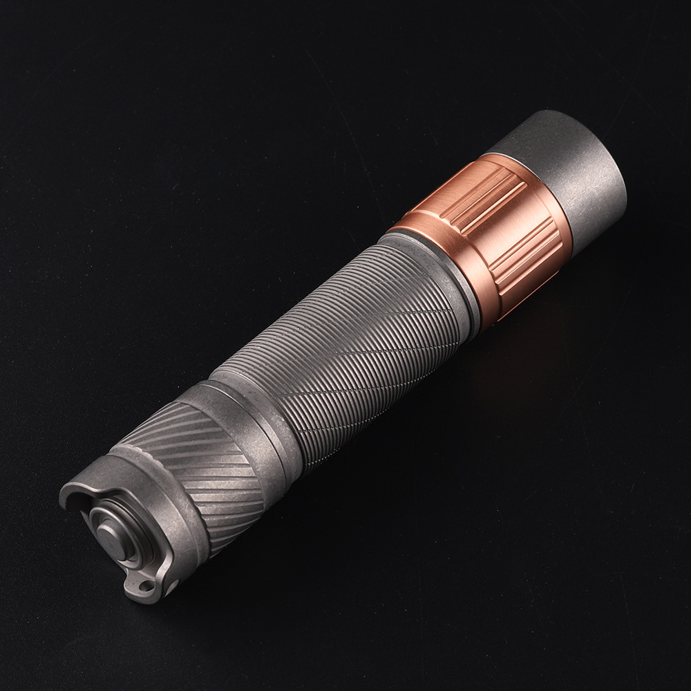 Convoy S21G copper head stonewash titanium alloy 21700 flashlight