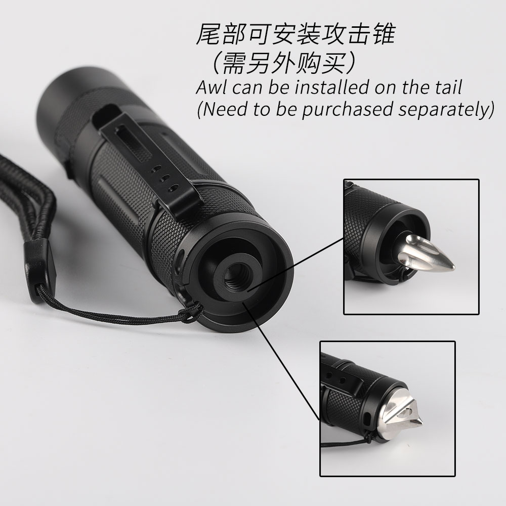 Convoy S9 flashlight ,with micro USB charging port,18650 flashlight ,torch