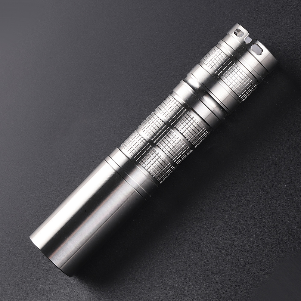 Convoy S7 glossy stainless steel 18650 flashlight