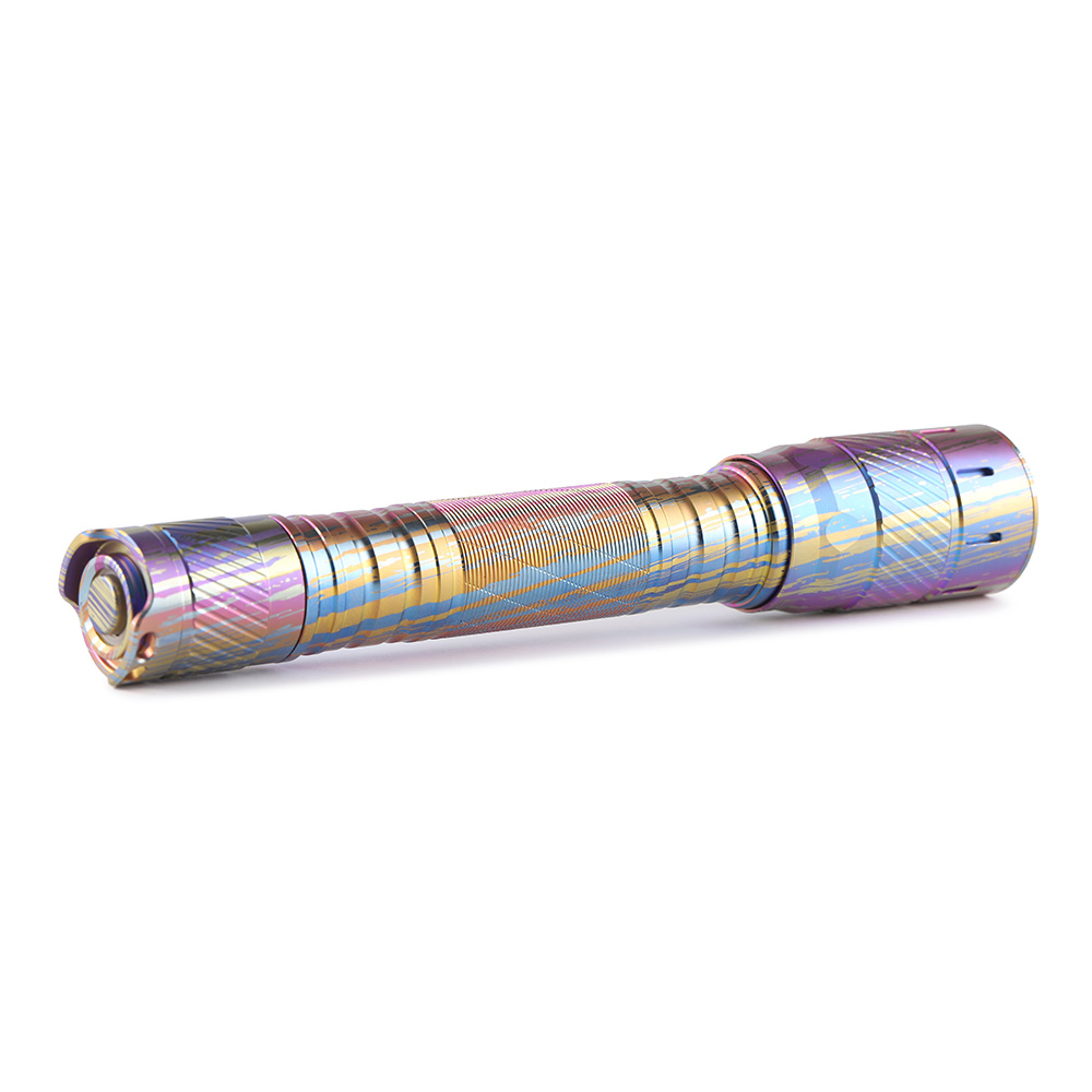 Convoy T4 colorful titanium line texture 14500 AA flashlight