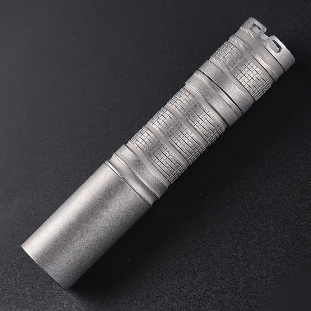 Convoy S7 stonewash stainless steel 18650 flashlight