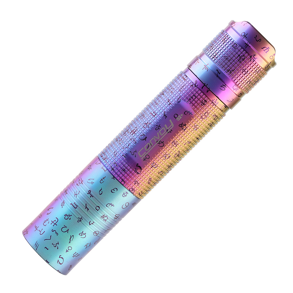 Convoy S2+ Colorful texture titanium alloy 18650 flashlight