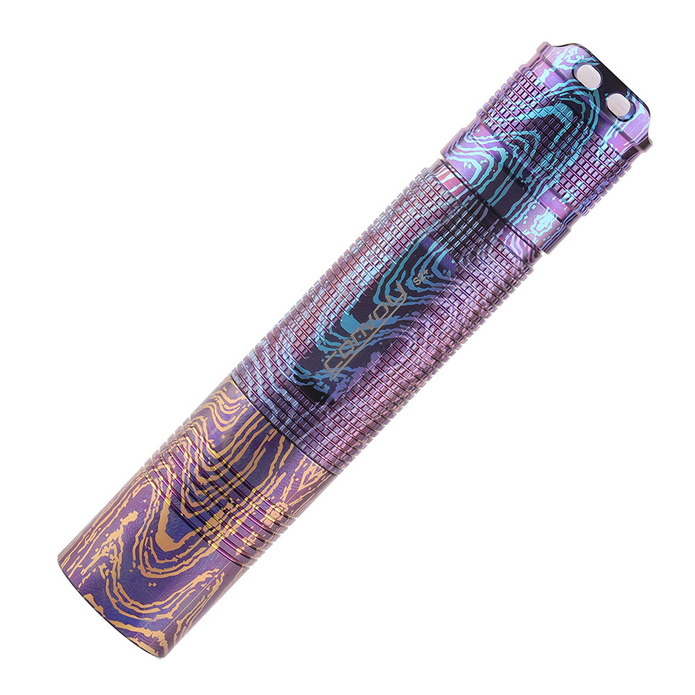 Convoy S2+ Ripple texture titanium alloy 18650 flashlight